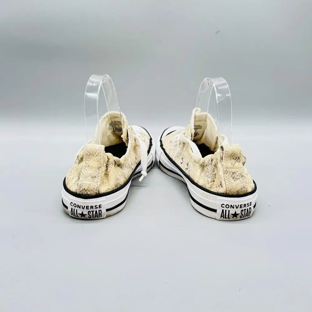 Converse Shoes Womens 7 Beige Snake Print All Star Shoreline Sneaker - Picture 6 of 11
